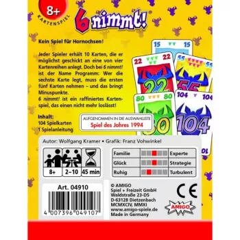 Amigo 6 nimmt!, juego de cartas