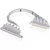 Cable riser Thermaltake PCI-E 4.0 Dual 90 Degree, 40 cm, blanco (AC-077-CO6OTN-C1)