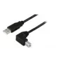 Microconnect USBAB2ANGLE10 Cable USB 10 m USB A USB B Negro