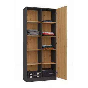 Módulo superior de estantería Topeshop RD-80 ANT/ART KPL, 10 estantes, tablero de partículas, 800×300×1820 mm