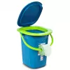 Inodoro portátil de viaje GreenBlue GB320BL cubo asiento camping festival asa tapa resistente estable 19L