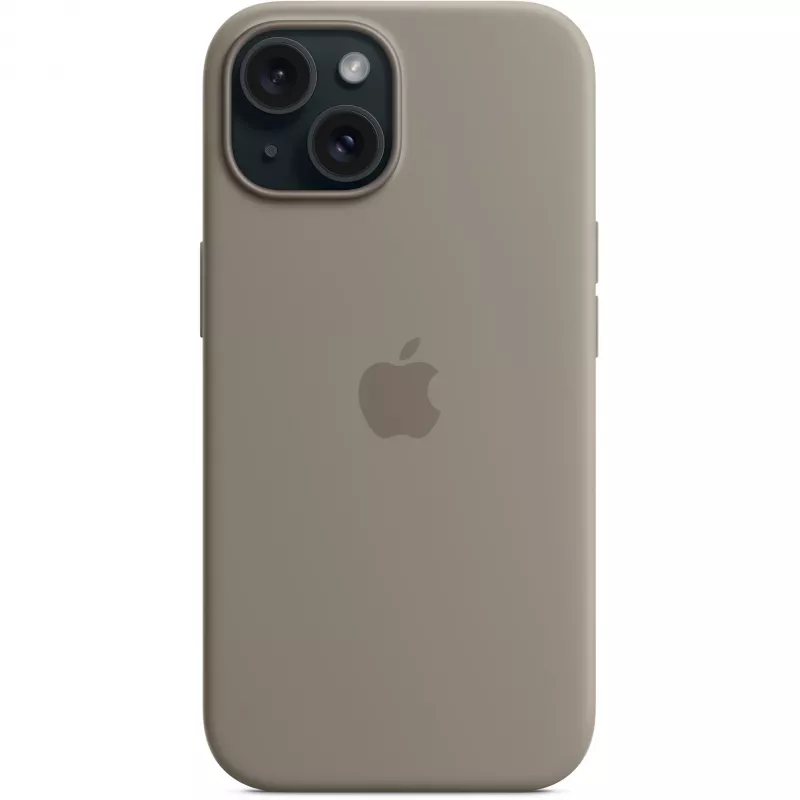 Funda de silicona con MagSafe para iPhone 15 – Clay