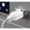 Ubiquiti UACC-Cable-Patch-EL-0.15M-W Cable de red Translúcido, Blanco Cat6