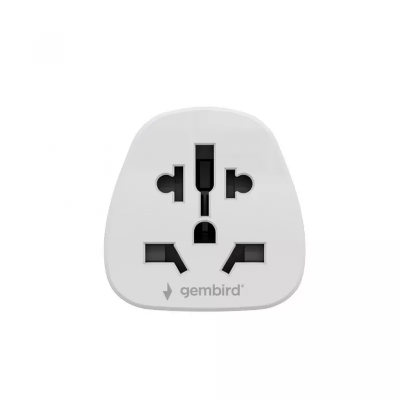 Adaptador de viaje GEMBIRD A-AC-USMINTF — universal a enchufe US, 10 A