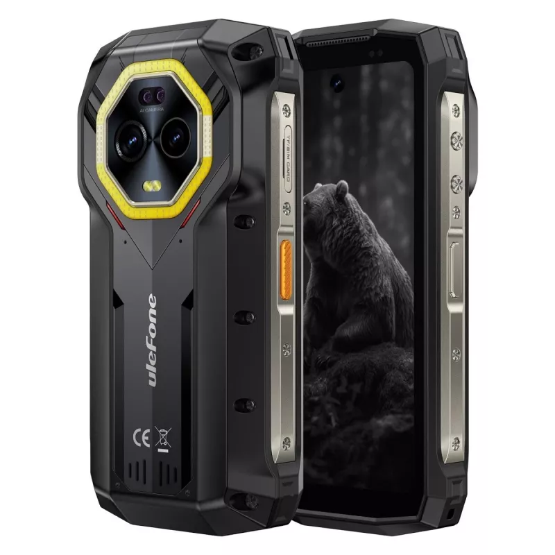 Ulefone Armor Mini 20 smartphone, 4,7 pulgadas, Helio G99, 8GB RAM, 256GB, 6200 mAh, Android 14, negro