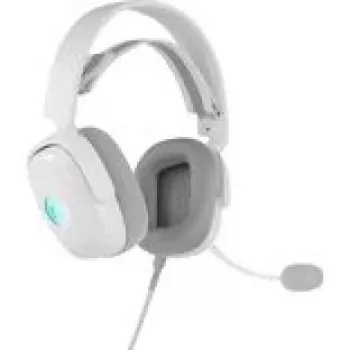 Auriculares QPAD GAMIAC HS71 con cable de diadema USB Type-C, circumaurales, 20–20000 Hz, cable de 2,2 m, blanco