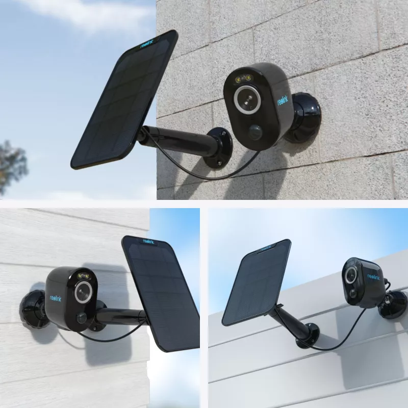 Reolink Argus Series B330-B cámara de seguridad Wi-Fi con batería de 5MP para interior y exterior, visión nocturna en color, detección de personas y vehículos, negra