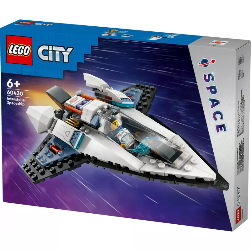 LEGO City 60430 Nave espacial interestelar, set de construcción, 240 piezas, 1 minifigura, a partir de 6 años