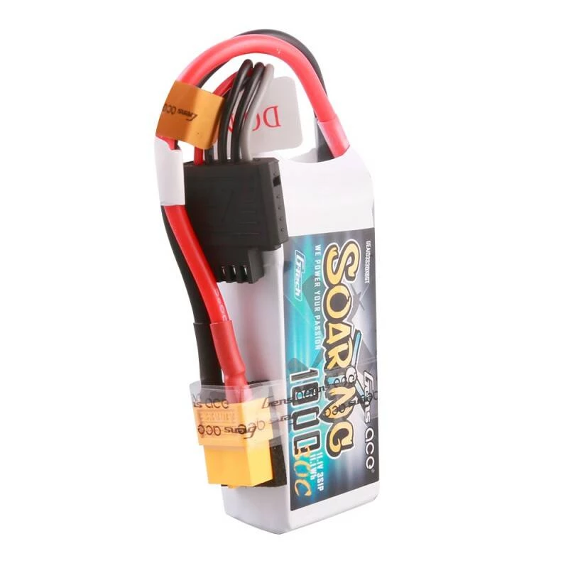 Batería Gens ace Soaring 1000mAh 11,1V 30C 3S1P Lipo Pack