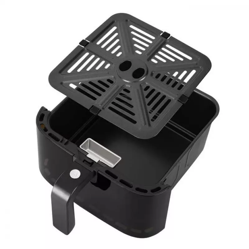 Freidora de aire Lovio LVAF001BK 5 l negra — freidora de aire compacta, capacidad de 5 litros