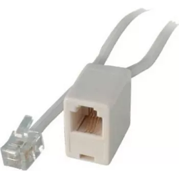 Cable alargador de teléfono modular RJ-ISDN ShiverPeaks 70226-8/4W con conector macho Western 8/4