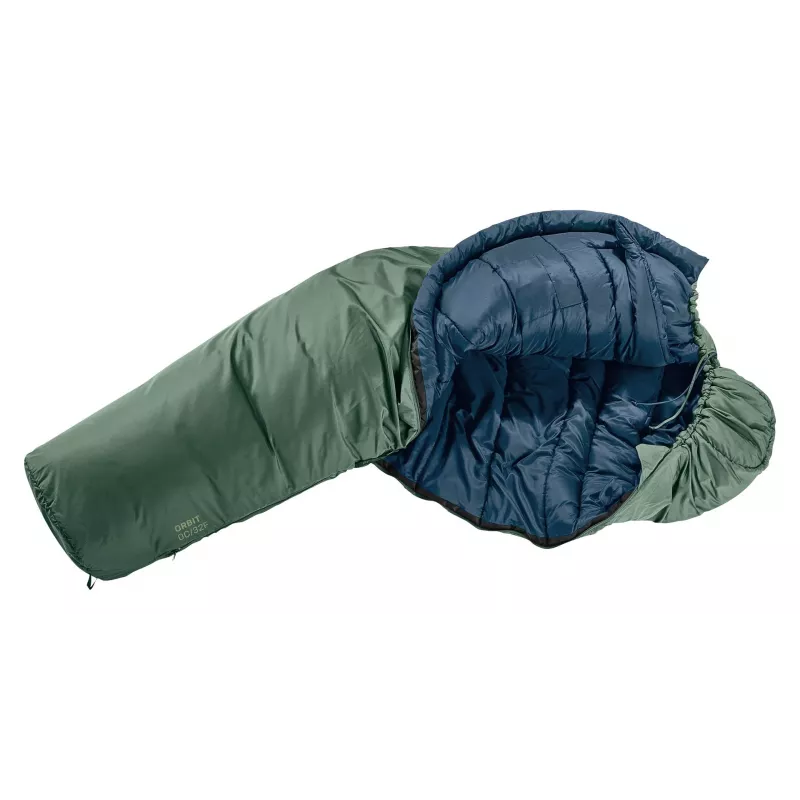 Deuter Orbit 0C/32F saco de dormir sintético, 185 cm, Ivy/Ink