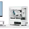 Thermalright TL-M10 Vision caja de PC, caja mini, mATX, RGB, cristal templado – blanco