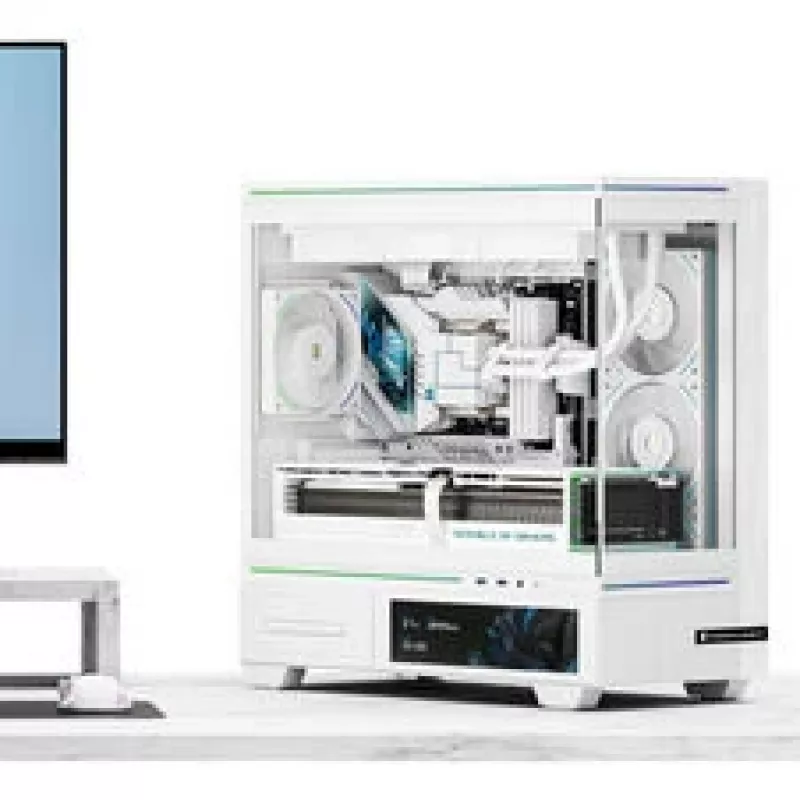 Thermalright TL-M10 Vision caja de PC, caja mini, mATX, RGB, cristal templado – blanco