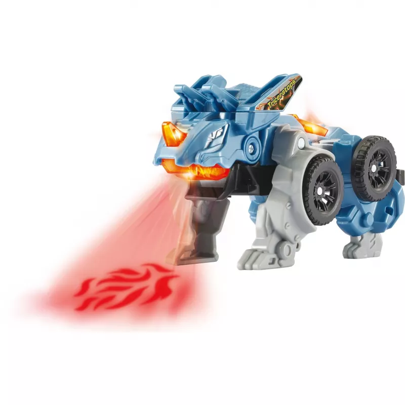 Switch & Go Dinos - Fire-Mini-Triceratops, figura de juego