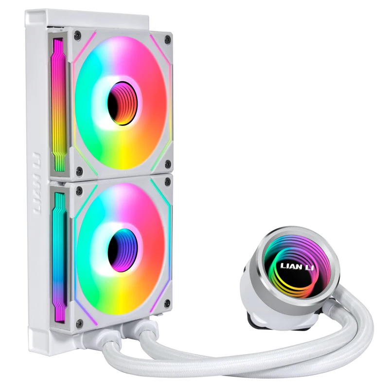 Refrigeración líquida todo en uno Lian Li Galahad II Trinity 12 cm blanca