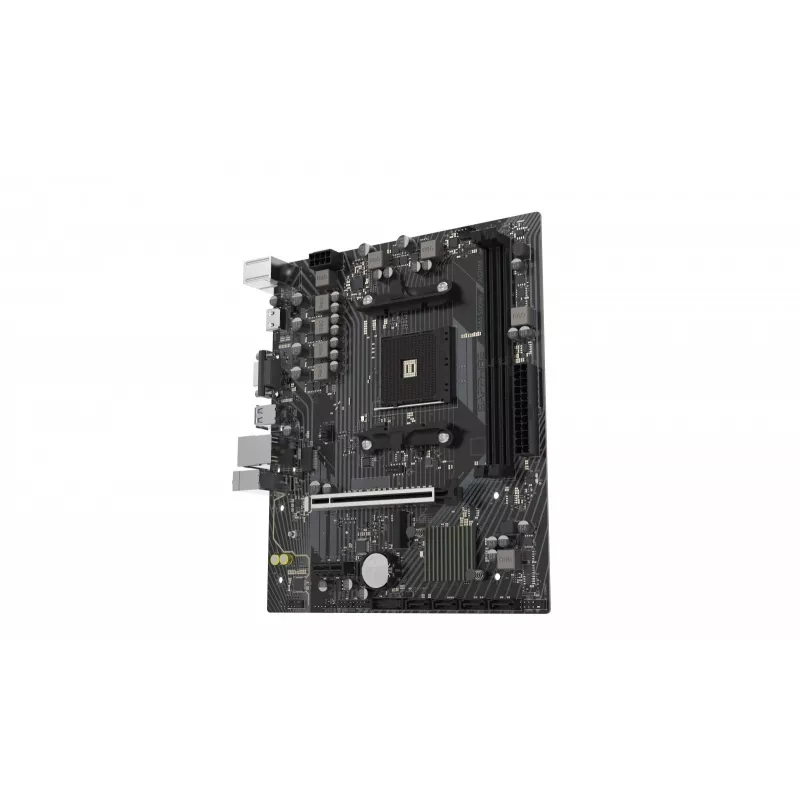 Placa base Micro-ATX Sapphire A520M-E para socket AM4, chipset AMD A520, 2x DDR4 DIMM, máx. 64 GB, PCIe 3.0 x16/x1, SATA III, Gigabit LAN