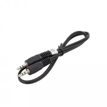 Cable de audio SBOX 3.5 mm conector macho a conector macho 0,5 m negro