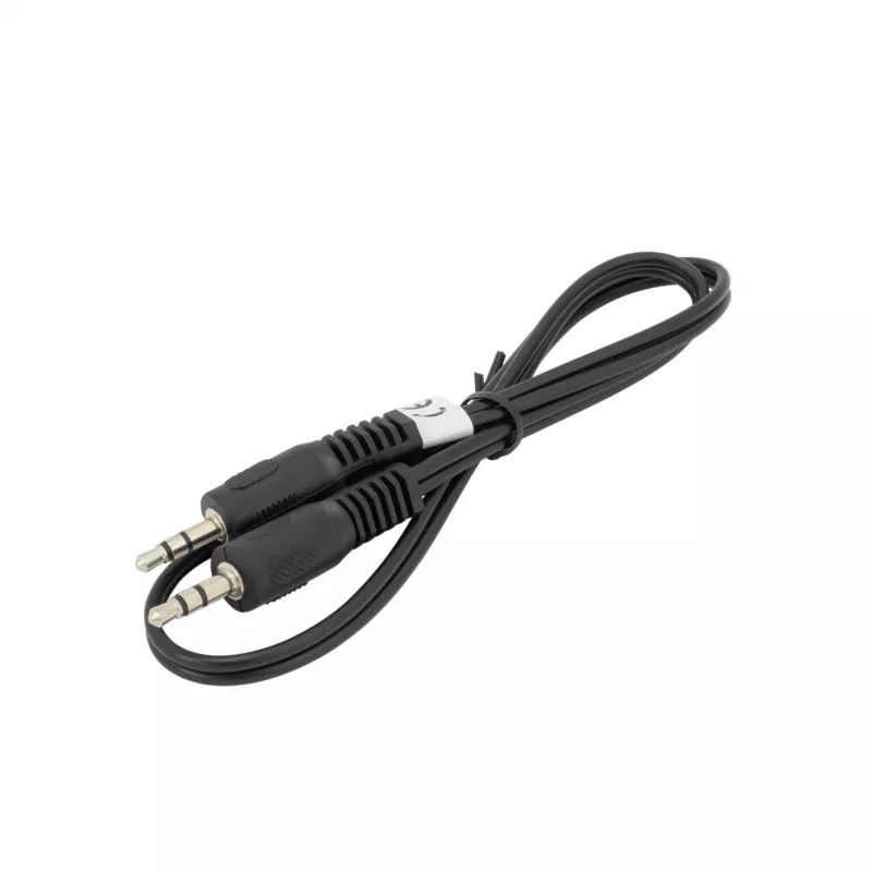 Cable de audio SBOX 3.5 mm conector macho a conector macho 0,5 m negro
