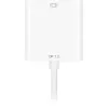 Cable adaptador DisplayPort a DVI Sharkoon 0,15 m blanco — DisplayPort 1.2 a DVI