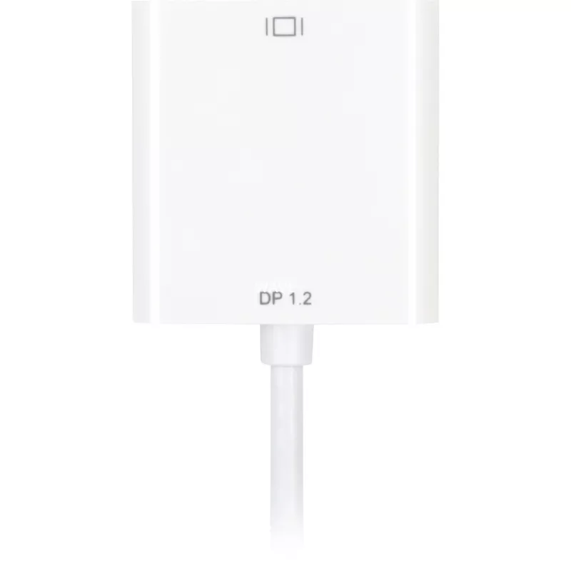 Cable adaptador DisplayPort a DVI Sharkoon 0,15 m blanco — DisplayPort 1.2 a DVI