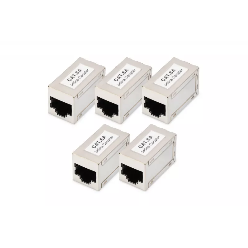Digitus CAT 6A acopladores modulares blindados 5 piezas RJ-45 contactos dorados