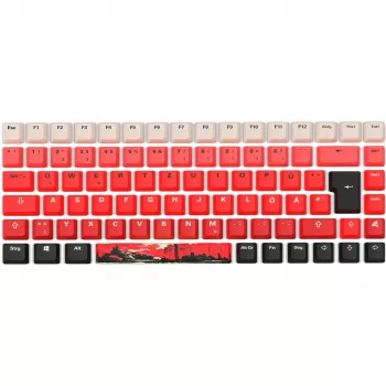 Teclado gaming mecánico Sharkoon SKILLER SGK50 S3 rojo/negro con iluminación RGB