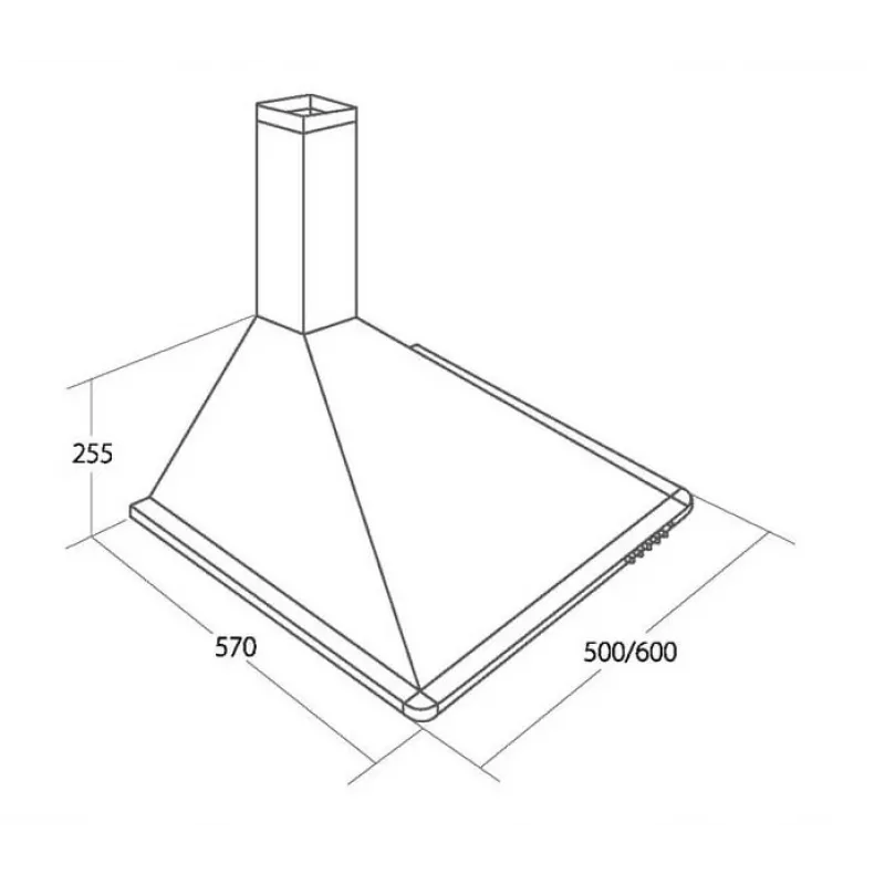 Campana extractora Akpo WK-5 Elegant Turbo 60 blanca