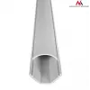 Maclean MCTV-575 cubrecables de suelo, 1,5 m, 43 x 23 mm, altura 23–32 mm, blanco, con cinta adhesiva