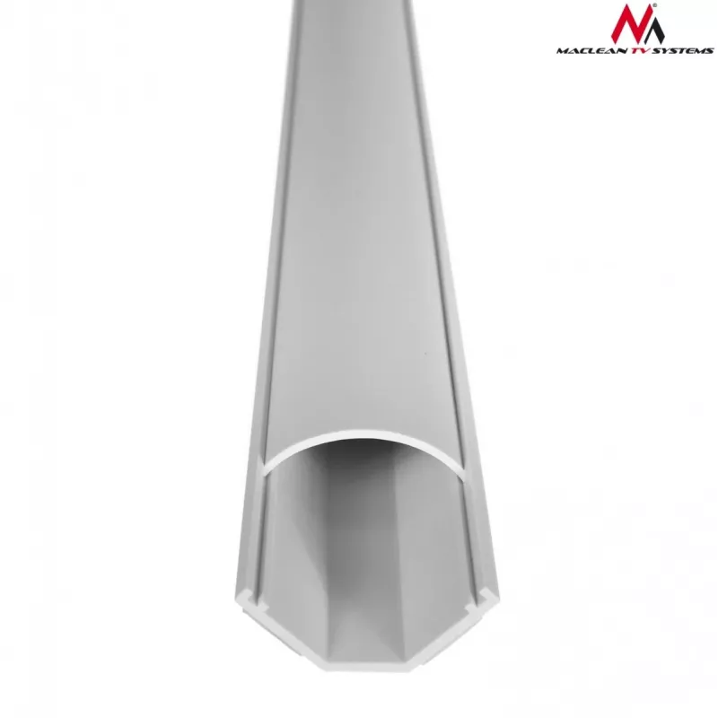 Maclean MCTV-575 cubrecables de suelo, 1,5 m, 43 x 23 mm, altura 23–32 mm, blanco, con cinta adhesiva