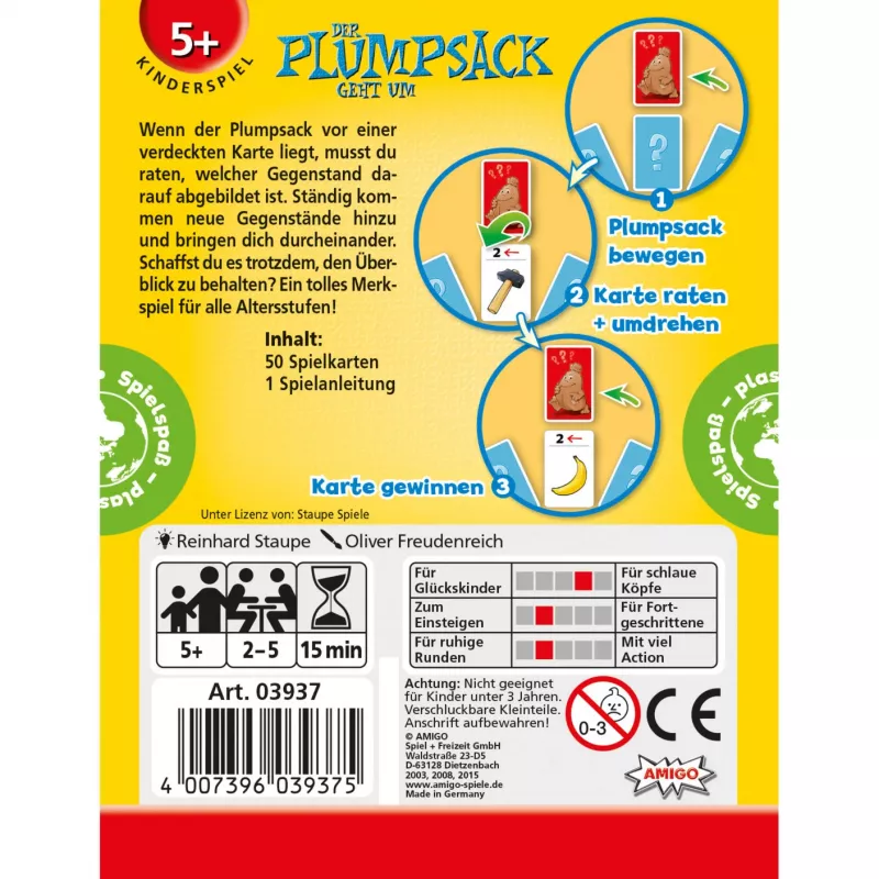 Der Plumpsack geht um, juego de memoria