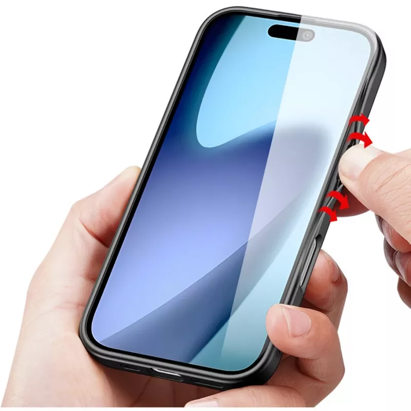 Funda protectora Nevox StyleShell NYLO para iPhone 17, 6,3 pulgadas, negra