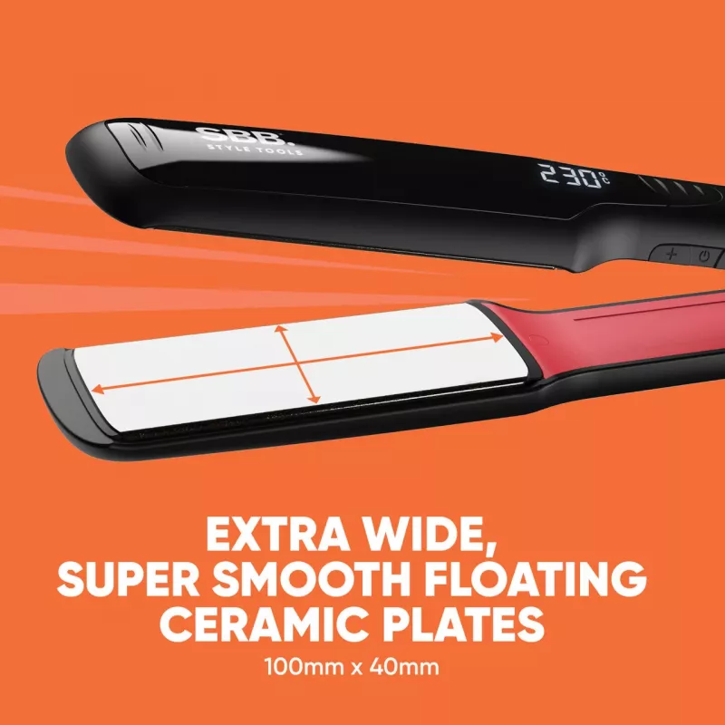 SBB SBST-2000-EU Straight Up Shine XL plancha de pelo de cerámica