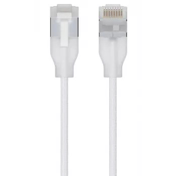 Cable de red Ubiquiti UACC-Cable-Patch-EL-C6A-12M-W RJ-45 Cat6a 12m transparente blanco