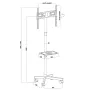Carrito para TV MACLEAN MC-949 para televisores de 32–55