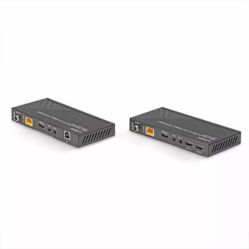 Extensor KVM Lindy 150m Cat.6 HDMI 4K60, USB 2.0 e IR HDBaseT
