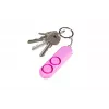 Alarma personal GUARD YC-001-PI 130 dB rosa dispositivo de seguridad compacto, pilas LR41, alcance 200 m