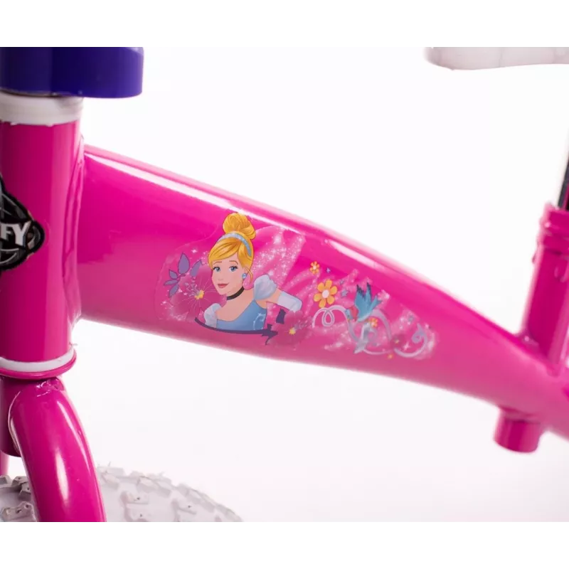 Bicicleta infantil HUFFY 12 inch Cross-Country Bike 27631W Disney Princess – ruedas de 12 inch, una velocidad, freno de contrapedal