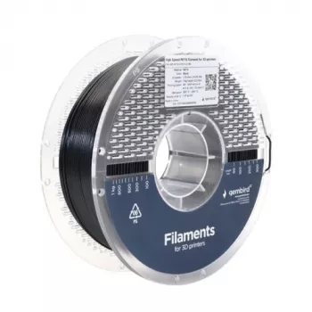 Filamento de impresión 3D Gembird PETG 1,75 mm negro 1 kg