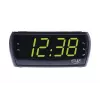 Radio despertador Adler AD 1121 — radio despertador, sintonizador FM/AM, pantalla LED, respaldo de batería, negro