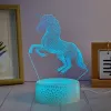 Lámpara LED decorativa Manta SNL116RGB RGB 3D caballos