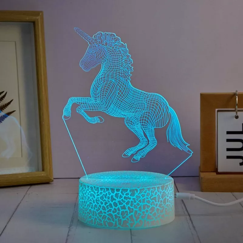 Lámpara LED decorativa Manta SNL116RGB RGB 3D caballos