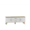 Soporte de TV Cama LOTTA 140cm blanco + roble sonoma