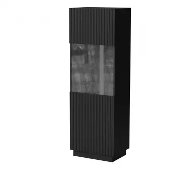 Vitrina Cama LIVERTI 59,5×42×178 cm negro — vitrina de suelo