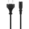 Cable de conexión Wentronic Goobay Euro, 3 m, Negro - Enchufe euro (Type-C, CEE 7/16) > Conector hembra C7 (95038)