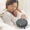 Altavoz portátil MANTA SPK03-GR Szumi-GO — verde, Bluetooth, sonidos para dormir bebés, temporizador, retroiluminación RGB, 12,5×7,5×12,5 cm