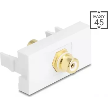 Conector macho RCA DELOCK Easy 45 Modelo 90861, dorado