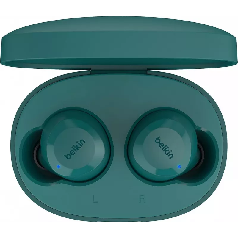 Belkin SoundForm Bolt AUC009btTE auriculares intraaurales true wireless con micrófono, verde azulado