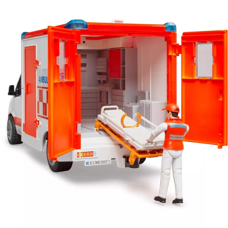 Bruder 1/16 Mercedes-Benz Sprinter ambulancia con conductor
