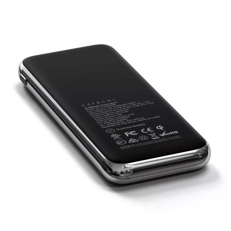 Batería externa inalámbrica Satechi Quatro ST-UC10WPBM, 10000 mAh, negra